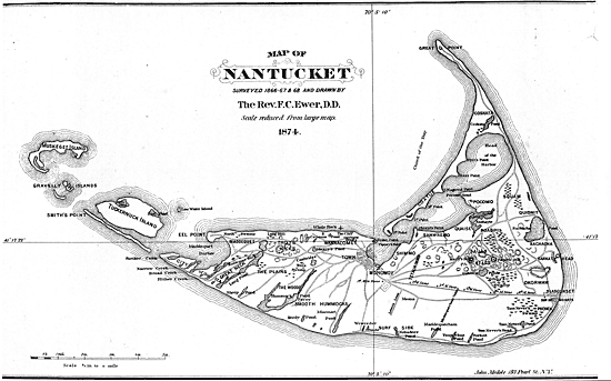 Dr. Ewer Map of Nantucket